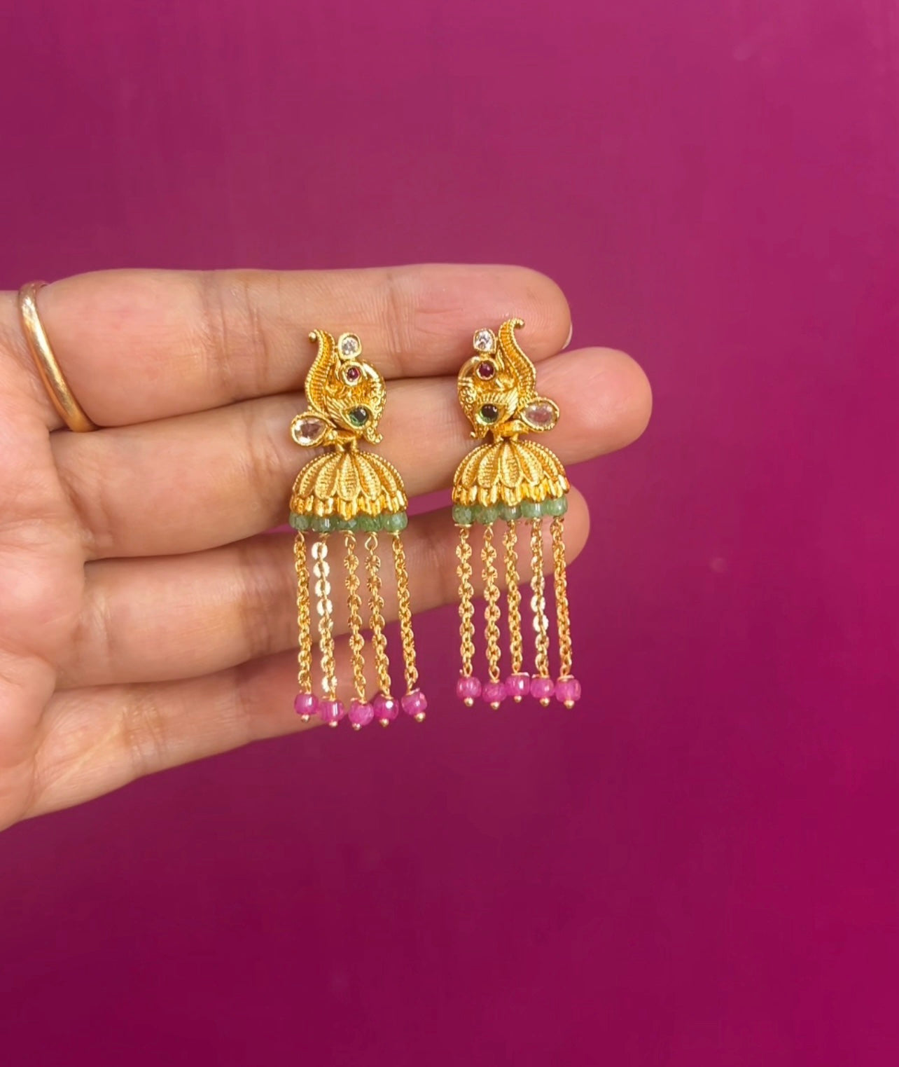 Peacock Earrings