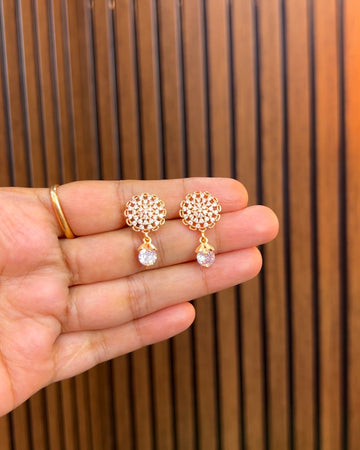 Rose gold earrings
