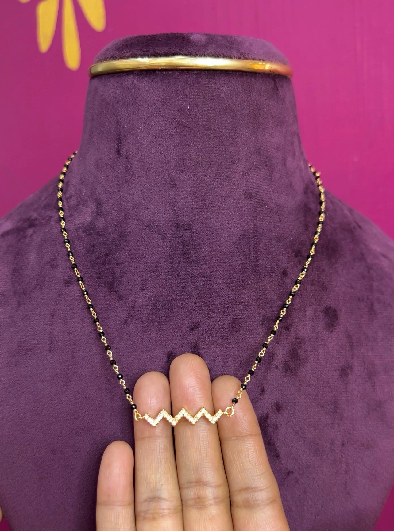 Black beads 16inches BB002