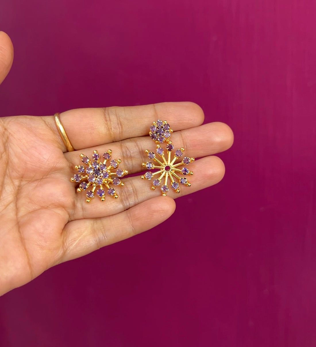 2 in 1 earrings ER015
