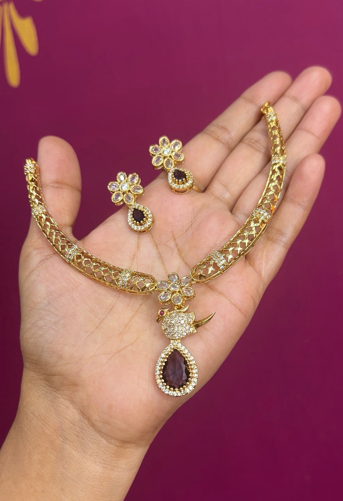 Antique finish necklace NK023