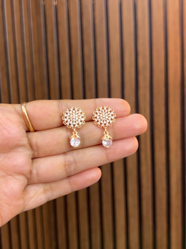 Rose gold earrings