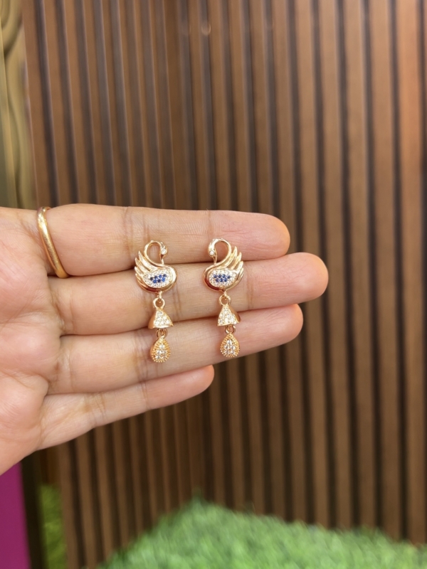 Rose gold earrings