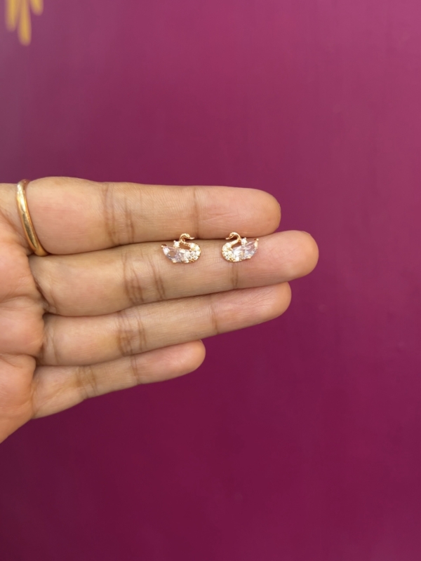 Rose gold earrings